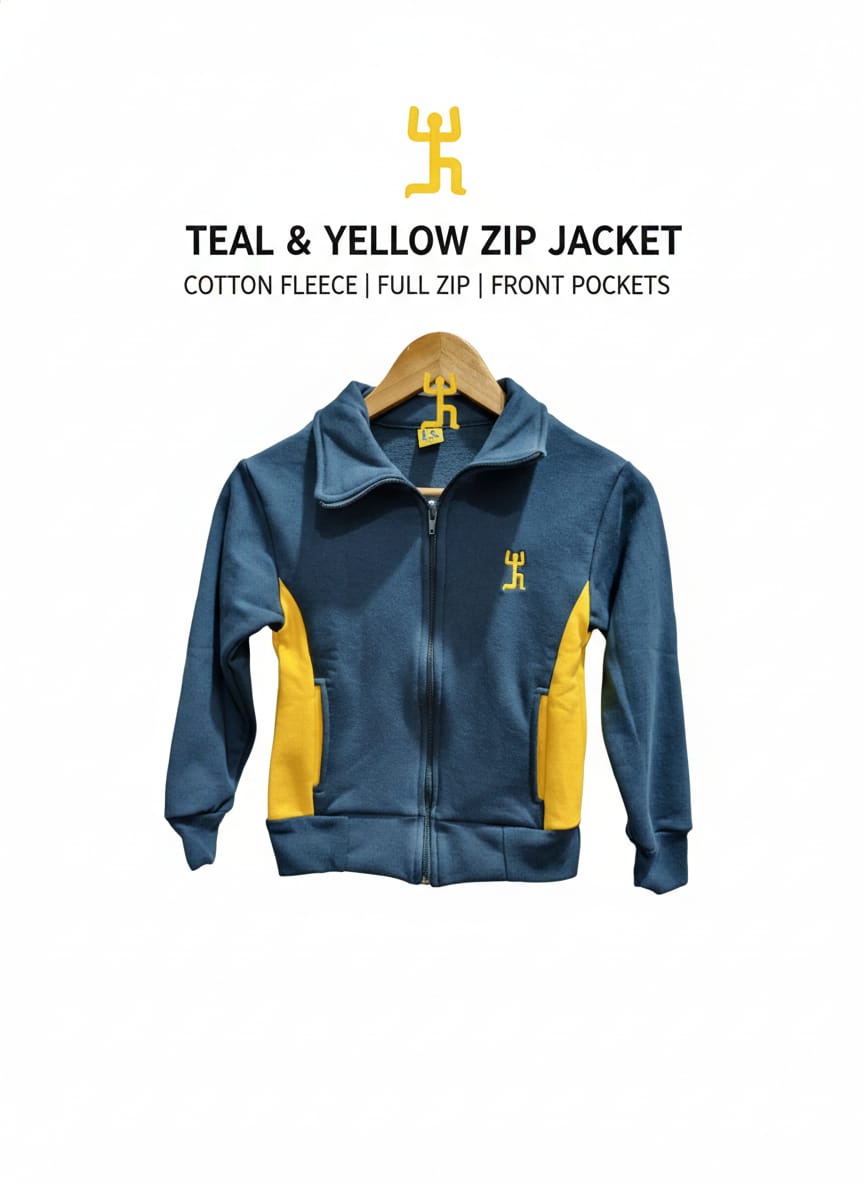 Chaqueta Buzo Azul Petróleo Institucional - Colegio San Nicolás Diácono