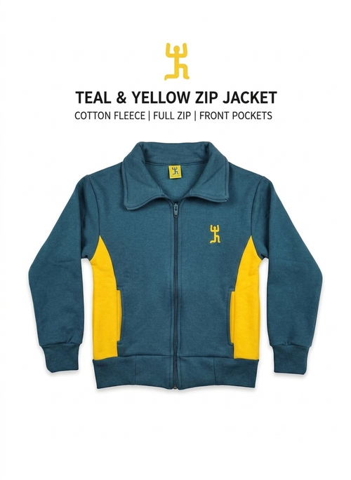 Chaqueta Buzo Azul Petróleo Institucional - Colegio San Nicolás Diácono