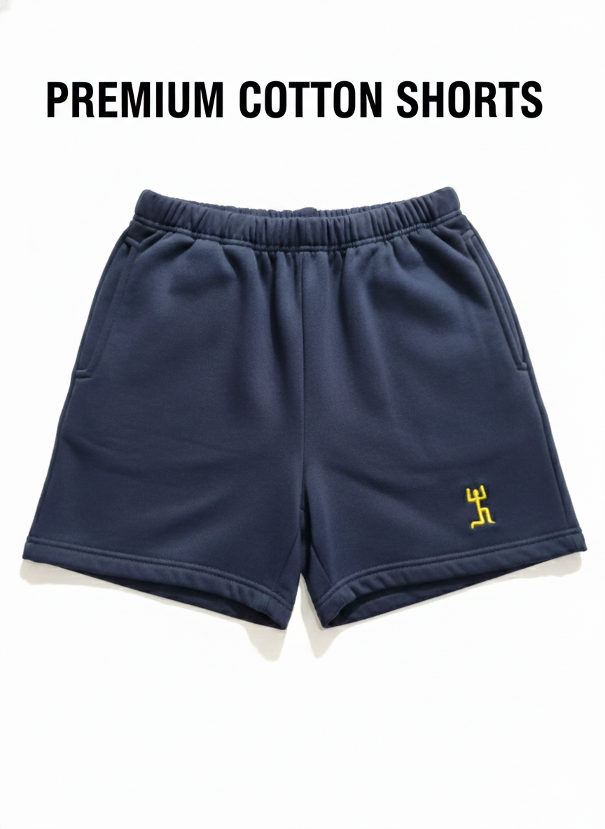 Short Azul Petróleo Institucional - Colegio San Nicolás Diácono