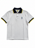 Polera Piqué Institucional Blanca Unisex - Colegio San Nicolás Diácono