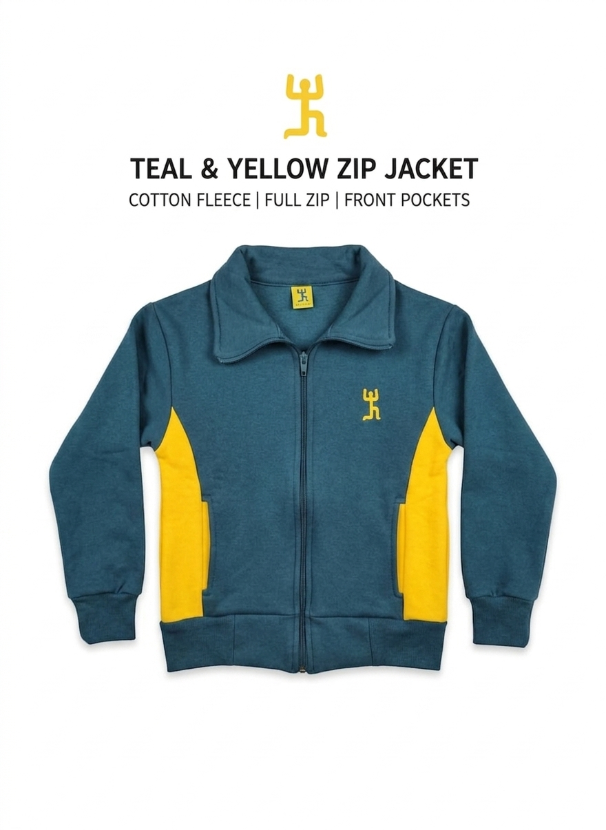 Chaqueta Buzo Azul Petróleo Institucional - Colegio San Nicolás Diácono